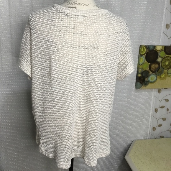 American Eagle Outfitters Loose Knit Lace Accent Top - Picture 2 of 10
